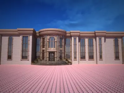 Luxury Classical Villa Project A120 3D Model Render 3D model