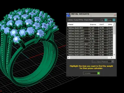 LUXURY HIP HOP DIAMOND RING 3D PRINTABLE MODEL  3D print model