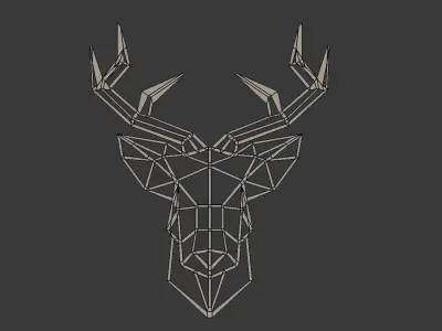 Deer Head Wall decoration 3D model