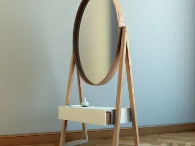 mirrors decoration pack 90 Low-poly 3D model