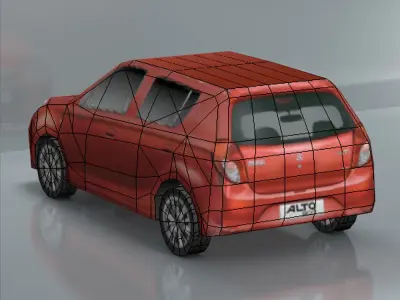 Alto 800 Low-poly 3D model
