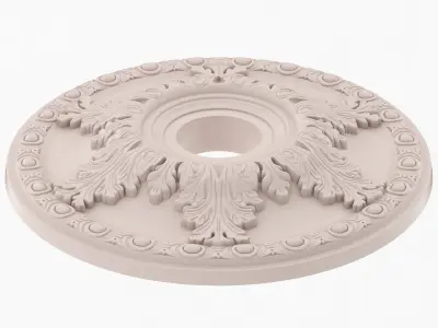 Classic Ceiling Medallion 04 3D model purchase