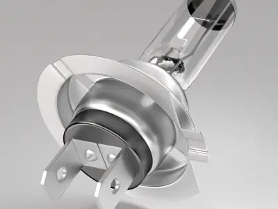 H7 Car Headlamp 3D model