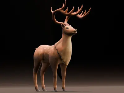 Deer 3D model Low-poly 3D model buy