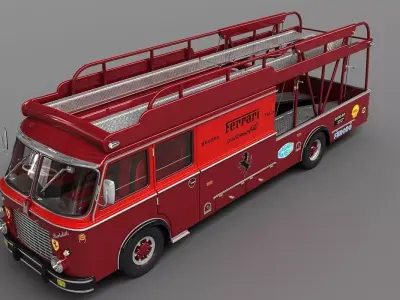 Fiat 642 RN2 Bartoletti Race Transporter 3D model