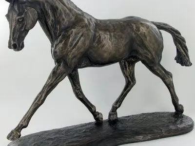 Bull Bronze Arlington Trotting Warmblood Horse Running Figurine 3D model