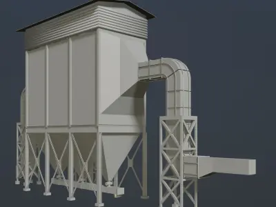 Industrial building 2023-0007 3D model