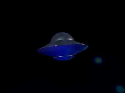 UFO Model  HighPoly  Free 3D model