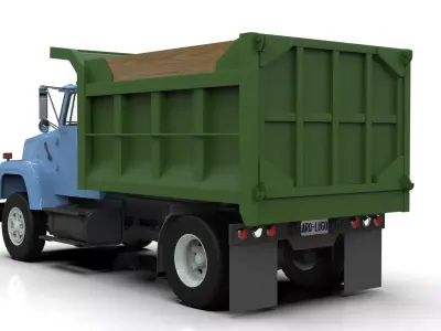 L9000 Single Axle Dump Truck 3D model