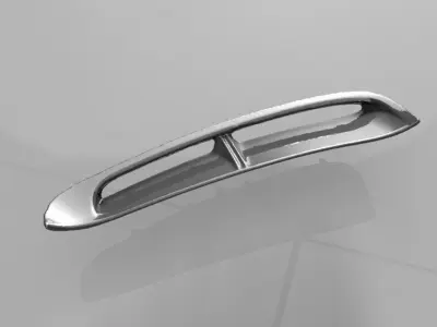 PORSCHE PANAMERA TURBO S Front Left Fender Filler 971854775FFF 3D print model