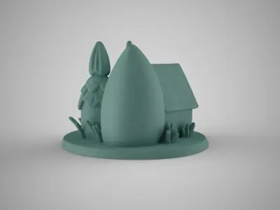 Aquarium Seashell House 3D print model