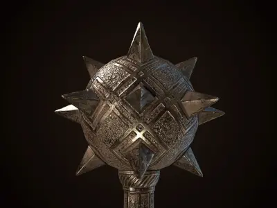 Mace 01 Low-poly 3D model