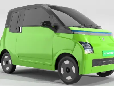 MG Comet Electrick Car Green 3D model