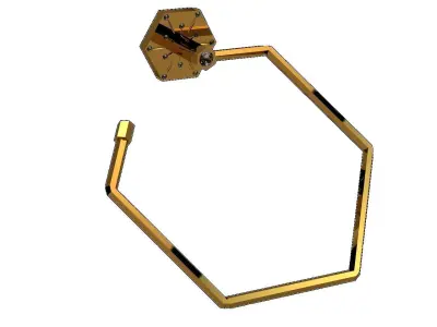 Orchid Diamond Towel Round 3D model