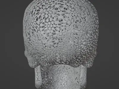 FILIGREE HUMAN SKULL 3D print model