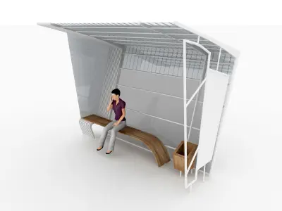 BUS STATION 1 3D model