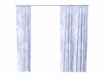 Curtains Low-poly 3D model purchase