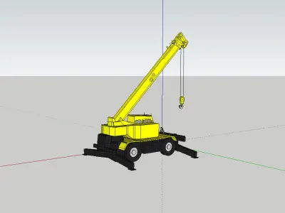 25 ton crane Free 3D model