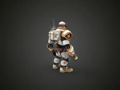 steampunk character 4 3D print model