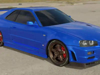 Nissan GTR R-34 3D model 3D model