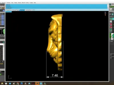 Tiger Head Pendant for Jewelry 3D Model  4012 3D print model