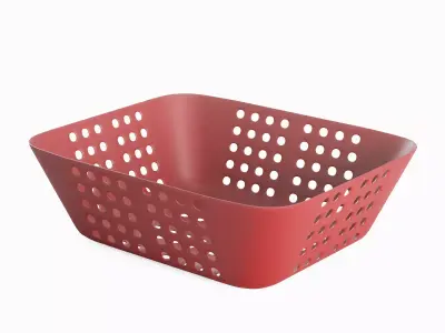 Plastic Basket 04 3D model