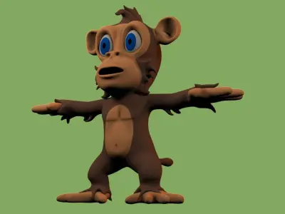 Cartoon Monkey 3D model