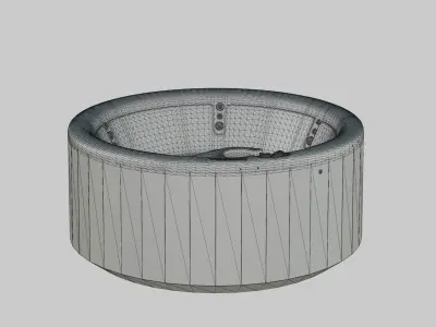 3D model of Hot Tub Jacuzzi Nordic Spas Sport All-In-110V Low-poly 3D model
