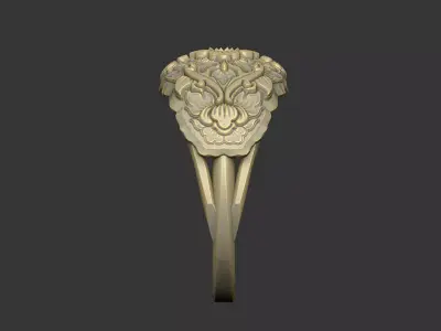 Pattern ring design vintage medieval  3D print model