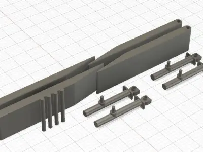 Model Car Trailers for 3D Printing 1-25 Scale 3D print model