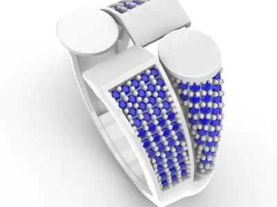 Jewelry Diamond Ring Model RG30 Free 3D print model