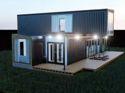 House container Modern- 3D model
