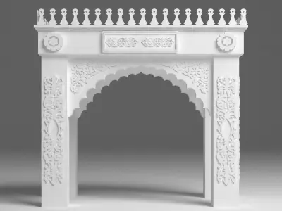 Indain Palace Porch 3D model