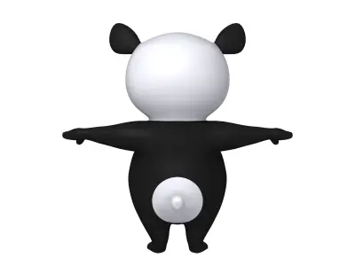 Panda Cartoon 3D model