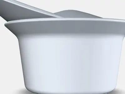 FARGKLAR Oven-serving dish with lid Low-poly 3D model