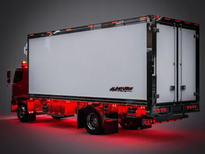 HINO 500 GH8J Box Truck 2020 3D model