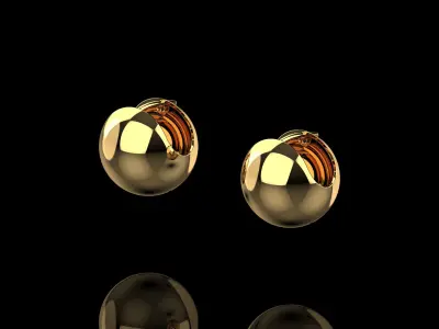 Ball Earrings N196 3D print model