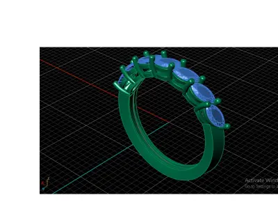 Women engagement ring  3D print model