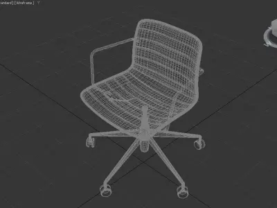 Free Animated 3D Chair Model  Multiple Formats Included Free low-poly 3D model
