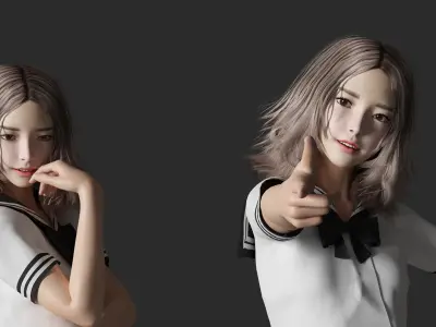 figure Modern beauty 3D model