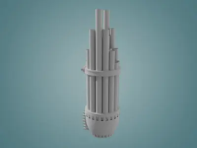 low profile instrument alto sheng Low-poly 3D model