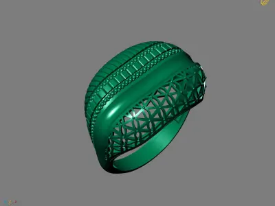 Women Plain Ring Ready STL Models Womens Ring 3d models 3D print model 21