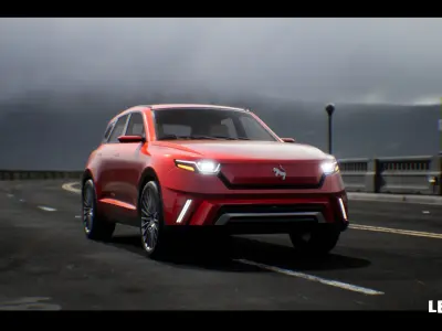 SUV 04 Driveable  Animated Realistic Low-poly 3D model