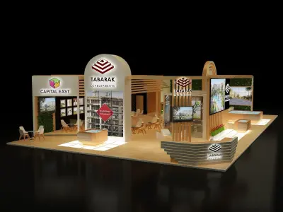 Booth Exhibition Stand a243a 3D model