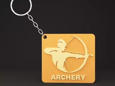 Archery Keychain 3D print model