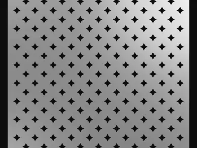 Perforated panel with 12 percent opening 25O08 3D model