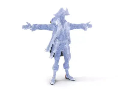 Dashing Pirate Character model pack Low-poly 3D model