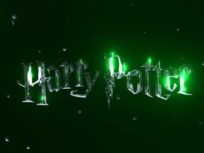 Harry Potter - 3D Title - FREE Free low-poly 3D model