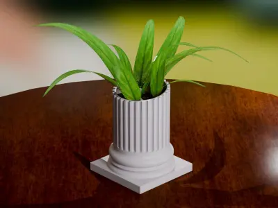 Ancient Roman Column Planter 3D print model