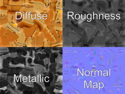 Classic Candelabra Symmetrical Design model pack Low-poly 3D model